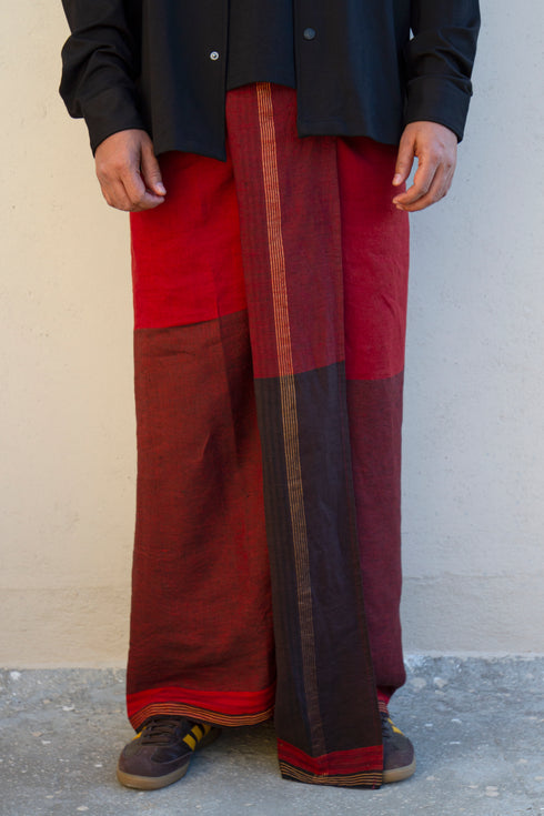 CHOORNIKKARA 100% Premium Linen Hand woven Single Mundu